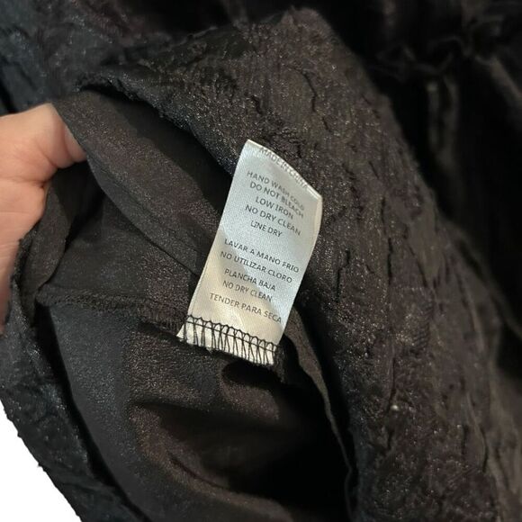 Mable Black Puff Sleeve Whimsical Goth Peplum Tunic Top Size S Withcy Wednesday - Picture 10 of 14